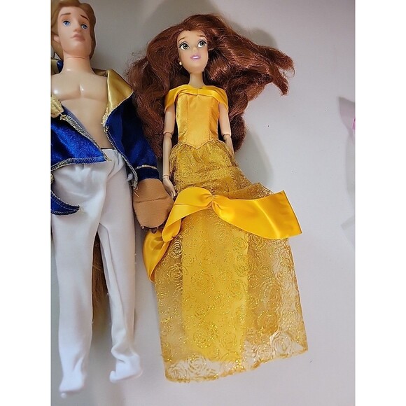 Disney Beauty & BEAST Lot Gaston barbie dolls - Picture 4 of 9